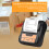 Portable BT Label Maker Wireless 80mm Thermal Receipt Printer BT Connection Use with APP Compatible with IOS Android Smartphone Adjustable 6