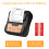 Portable BT Label Maker Wireless 80mm Thermal Receipt Printer BT Connection Use with APP Compatible with IOS Android Smartphone Adjustable 8