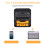 Portable BT Label Maker Wireless 80mm Thermal Receipt Printer BT Connection Use with APP Compatible with IOS Android Smartphone Adjustable 14