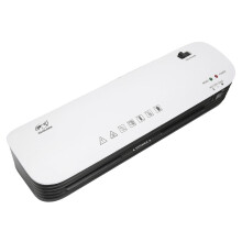 260W 9in Hot Cold Laminator for A4 ABS Anti Jam Laminating Machine with Paper Trimmer Corner Rounder for Teacher for School UK Plug 220‑240