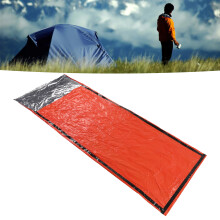 Saco de dormir de emergencia tipo momia PE aluminio naranja