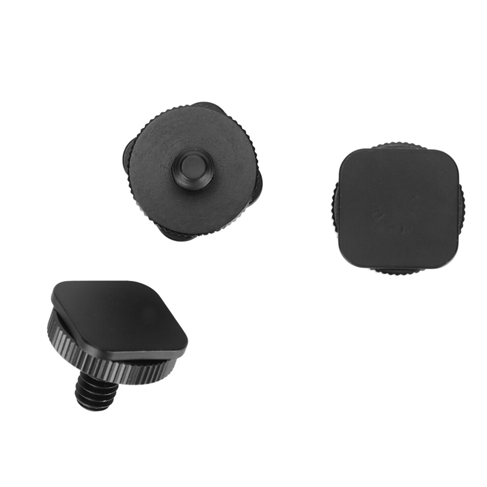 3 Pieces 1/4In Tripod Mount Screw Dslr Camera Hot Cold Shoe Adapter Tool For Flashes Microphone Led Lamp 7901321403781