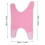 Protector de codo rosa 49x43x29 cm / 19.3x16.9x11.4 in 10