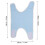 Codera azul 49x43x29 cm ajustable 12