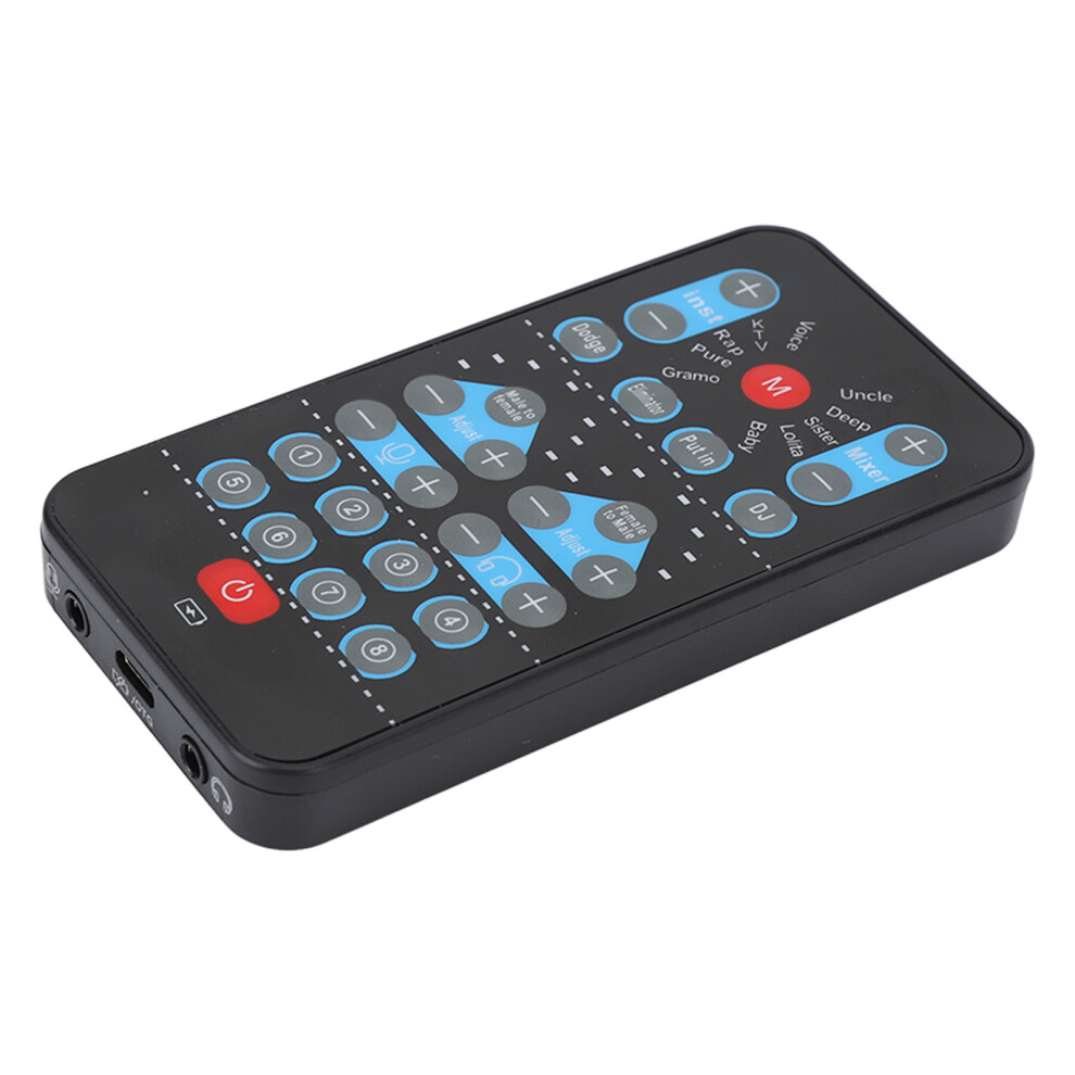 Mini Voice Changer 8 Sound Effects Support Multi Languages Beautification Handheld Sound Card For Mobile Phone Computer 3611321405350