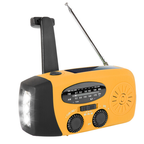 Notfall-Sonnenradio 1200mAh 128x60x45mm Rot/Grün 2