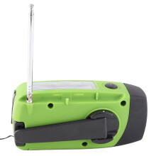 Sonnenbetriebenes Handkurbelradio 1200mAh 128x60x45mm