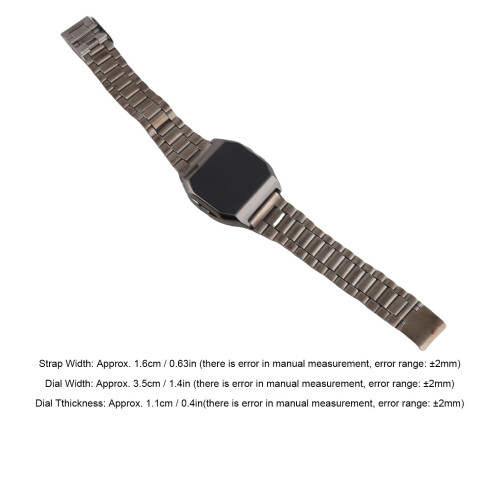 Reloj LED 8086 Negro, 210 mAh, 1,6 cm/3,5 cm/1,1 cm 1