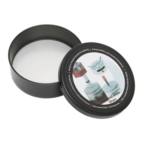 50pcs Watch Dial Case Back Pad Protector Plastic Protector Sheets for Watch Dials with Storage Box 2