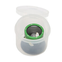 Lupa de joyero 20x, lente de zafiro, aluminio