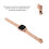 8086 210 mAh Reloj LED de oro rosa, esfera de 3,5 cm 8