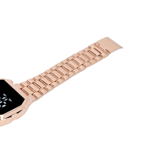 8086 210 mAh Reloj LED de oro rosa, esfera de 3,5 cm 2