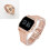 8086 210 mAh Reloj LED de oro rosa, esfera de 3,5 cm 16