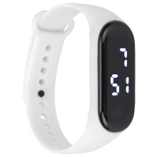 Reloj digital con LED blanco, esfera de 1,2 cm de diámetro, 2x80mAh AG10