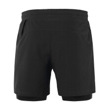 Shorts de running para hombre 2-en-1 S-XXL negro 217-270g Secado rápido