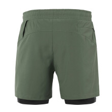 Shorts de running para hombres 2-en-1 S-XXL negro bolsillos