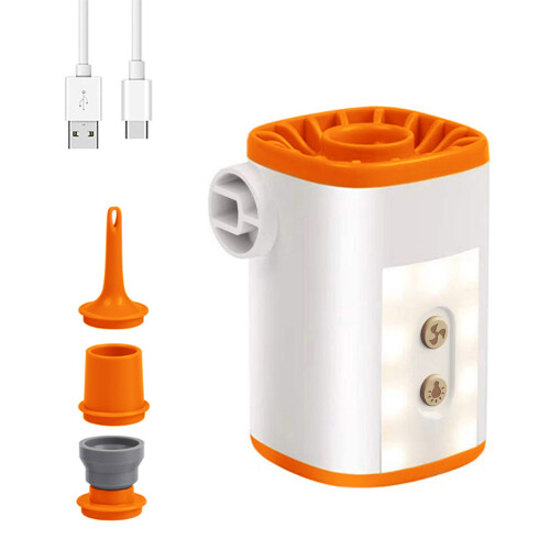 3600 mAh USB Mini-Luftpumpe 51x51x73mm, 4 Düsen 2