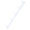 Perchero de pared de aluminio blanco 5 ganchos 44.6x3.2 cm 3