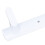 Perchero de pared de aluminio blanco 5 ganchos 44.6x3.2 cm 11