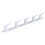 Perchero de pared de aluminio blanco 5 ganchos 44.6x3.2 cm 5