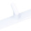 Perchero de pared de aluminio blanco 5 ganchos 44.6x3.2 cm 12