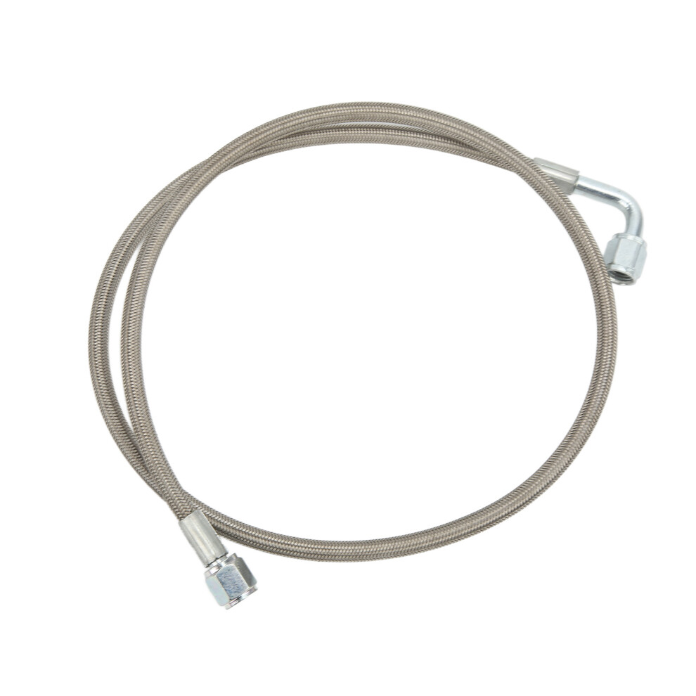 Turbo Oil Feed Line 4An 90 Degree Stainless Steel Braided Oil Feed Tube Pipe Hose 48 Inches 8011321407975