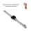 Reloj LED 8086 Plateado, 210 mAh, correa de 1,6 cm, 3,5 cm 10