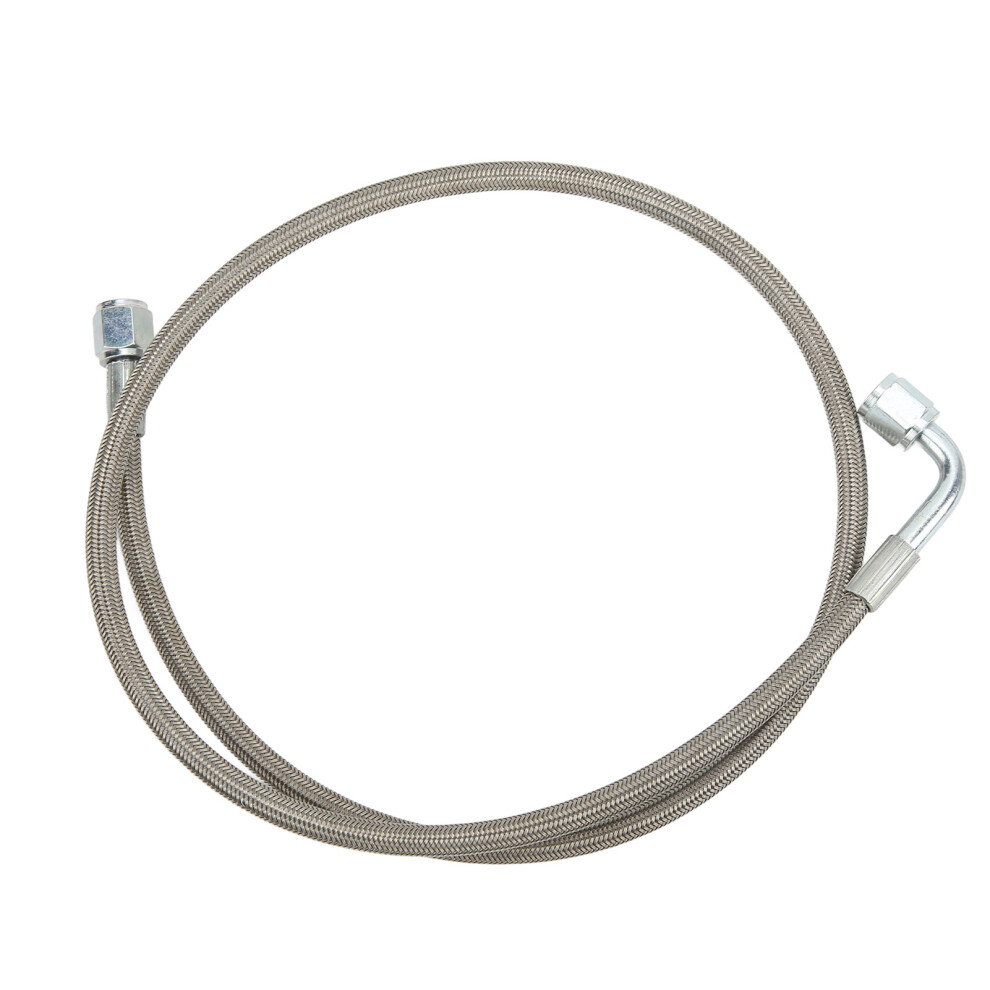 Turbo Oil Feed Line 4An 90 Degree Stainless Steel Braided Oil Feed Tube Pipe Hose 60 Inches 6911321408021