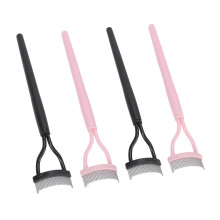 Separador de pestañas 4 piezas, dientes de acero inoxidable negro/rosa