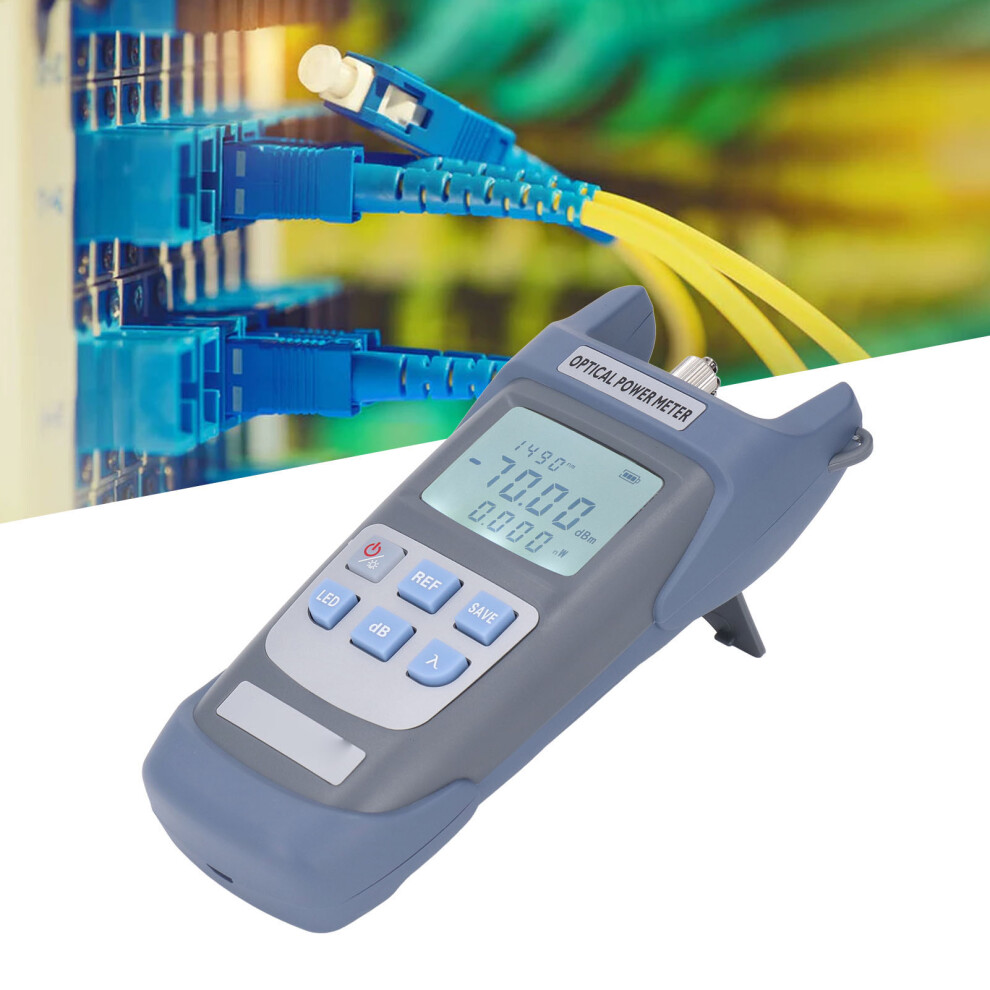 Optical Power Meter Abs Housing Auto Power Off 7 Test Wavelengths Fiber Test Equipment With Led Light 6911321408922