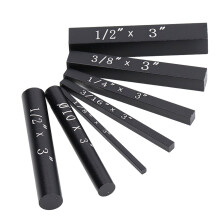 7-teiliges Set schwarze anodisierte Aluminium-Aufstellblöcke Maßlehren