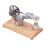 Stirlingmotor Modell 3.0-5.0V 160x85x95mm Silber 16
