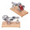 Stirlingmotor Modell 3.0-5.0V 160x85x95mm Silber 3