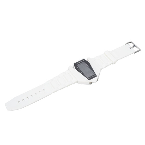 8043 Blanco correa de 2,2 cm, esfera de 1,1 cm, 210 mAh