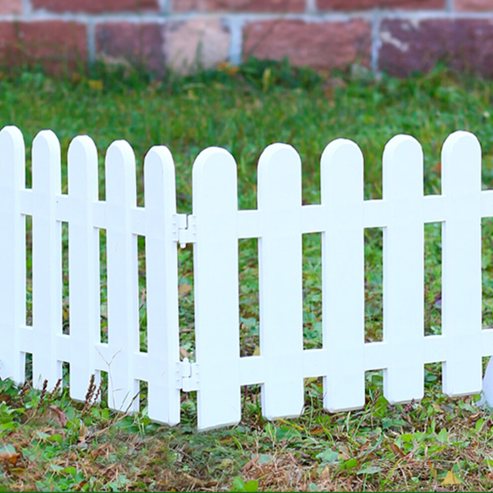 White Edgings Garden Picket Fence Ornamental Grass Lawn Flowerbeds Plant Borders For Indoor And Outdoor Villas 5013Cm / 19.7X5.1in 7651321411667