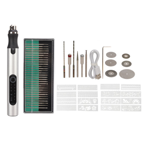 Elektrischer Gravierstift 2,35 mm/25 mm 300 mAh Silber 1