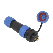 SP13 Conector aeronáutico de 2 pines IP68 ABS enchufe y receptáculo