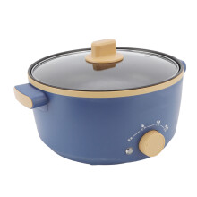 800W Electric Cooker 2.5L 3 Speed Control Single Layer Multifunctional Electric Pot Cooker UK Plug 220V