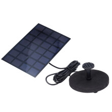 Fuente solar 7V 2.5W ABS, elevación 110cm, 190L/H