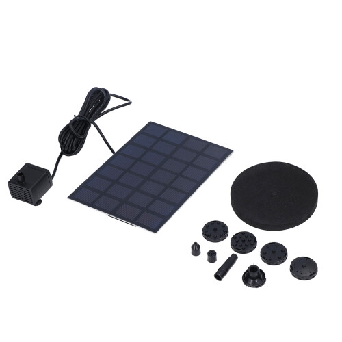 Fuente solar 7V 2.5W ABS, elevación 110cm, 190L/H 2