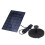 Fuente solar 7V 2.5W ABS, elevación 110cm, 190L/H 15