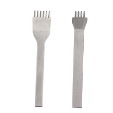 2 piezas 3 mm acero blanco punzón punteador 4/6 dientes