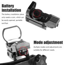 JH400 20mm Reflex Sight Red Dot Sight Holographic Sight with 4 Reticles Anti Fog Shockproof Aiming Scope Sight