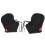 Guantes para manillar de tela Oxford impermeables 2