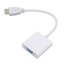 Adaptador de interfaz multimedia de alta definición a VGA 1080P 25 cm blanco