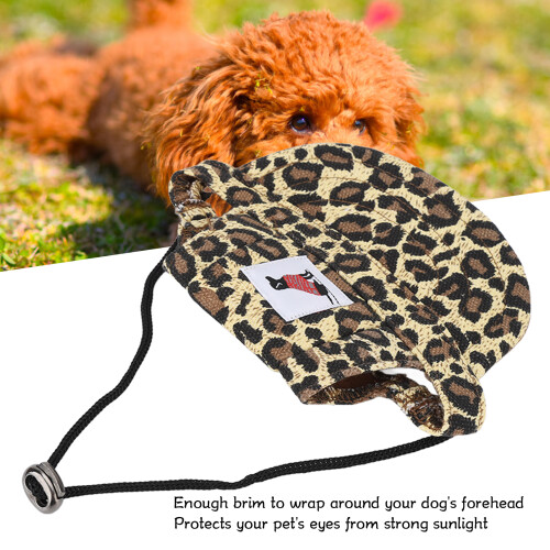 Leopard S Verstellbare Haustier-Baseballkappe Sonnenhut 2