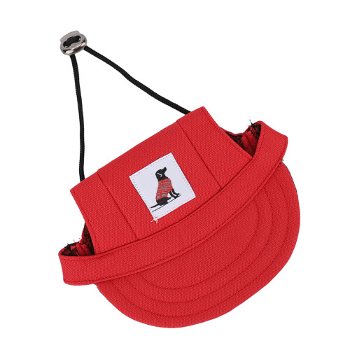 Haustier-Baseballkappe Modell: SunBonnet; Größe S; Rot