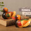 Mandarinente-Statue aus Eiche 15x6,5x10,5 cm handbemalt 3