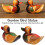 Mandarinente-Statue aus Eiche 15x6,5x10,5 cm handbemalt 11