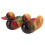 Mandarinente-Statue aus Eiche 15x6,5x10,5 cm handbemalt 15